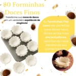 80 Forminhas Doces Finos Flor Luxo Casamento Aniversario