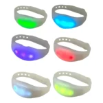 810 Pulseiras Led Batida Da Musica 3 Leds Festa Balada Show