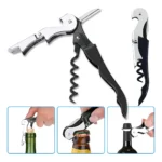 Abridor de garrafa vinho saca rolhas aço inox Tche Amo