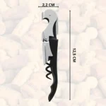 Abridor de garrafa vinho saca rolhas aço inox Tche Amo