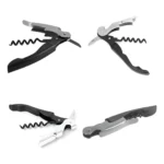 Abridor de garrafa vinho saca rolhas aço inox Tche Amo