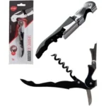 Abridor de garrafa vinho saca rolhas aço inox Tche Amo