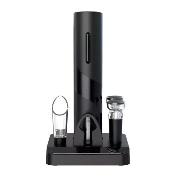 Saca Rolhas Abridor De Garrafas Vinho Automático Elétrico Cor Preto