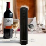 Abridor De Vinhos Automático Usb Recarregável Elétrico Saca Rolhas Preto GregoMax