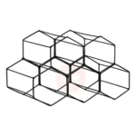 Adega De Mesa Empilhável Porta Garrafas Colmeia Aço