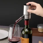 Aerador E Dispensador De Vinho Elétrico Decantador De Vinho Cor Prateado