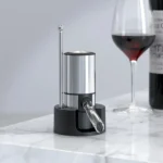 Aerador E Dispensador De Vinho Elétrico Decantador De Vinho Cor Prateado