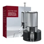 Aerador E Dispensador De Vinho Elétrico Decantador De Vinho Cor Prateado
