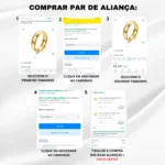 Aliança Avulsa Ouro 18k Banhada Tradicional Tungstênio 4mm