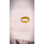 Aliança Casamento Tungstênio Ouro 18k Banho Anatomica 6mm