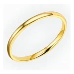 Aliança Fina 2mm Avulsa Tradicional Casamento Aço Inox