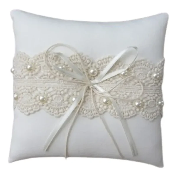 Almofada Porta Aliança Artesanal Casamento Noivas Noivado
