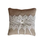 Porta Aliança Almofada Rústico Noivas Casamentos Daminhas