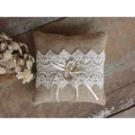 Porta Aliança Almofada Rústico Noivas Casamentos Daminhas