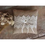 Porta Aliança Almofada Rústico Noivas Casamentos Daminhas