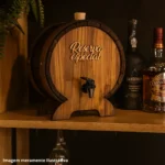 Barril Pingometro Madeira Pinus Cachaça Reserva Especial