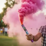 Fumaça Colorida Rosa Bastão 50g Tubo Fotografia