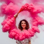 Fumaça Colorida Rosa Bastão 50g Tubo Fotografia