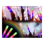 10 Bastão De Led Com Espuma Neon Para Festa Balada Casamento