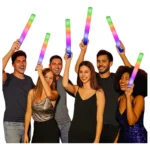 15 Bastão Led Neon Espuma Formatura Balada Festa