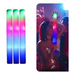 10 Bastão Led Neon Espuma Balada Festa Formatura Casamentos