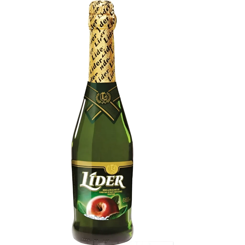 Bebida Mista Alcoólica Gaseificada Maçã Líder Garrafa 660ml Bebida Mista Alcoólica Gaseificada Maçã Líder Garrafa 660ml