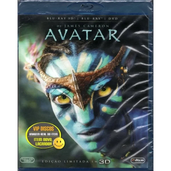 Blu Ray Avatar 3d + 2d + Dvd - Duplo - Original Novo Lacrado