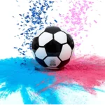 Bola Chá Revelação Pó Colorido + Papel Picado Ø 200mm