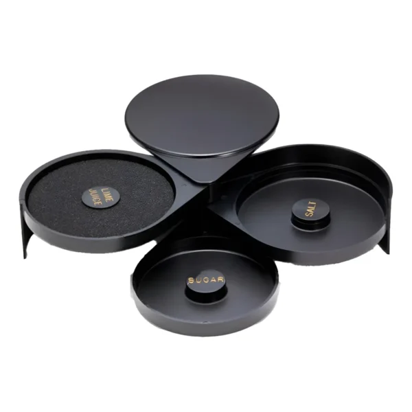 Bordeador De Taça Margarita Preto 19,5x15,5x7cm