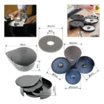 Bordeador Copo Taça Margarita Crustador Triplo Espuma Drinks