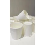 Caixa Com 1000 Copos De Papel Descartável Branco 200ml