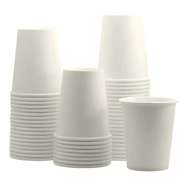 Caixa Com 1000 Copos De Papel Descartável Branco 200ml