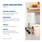 Caixa Copo Descartável Água Refrigerante 200ml 1000 Unidades