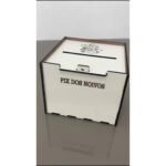 Caixa Pix Lua De Mel Sapatinho Gravata Casamento Mdf Branco