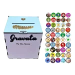 Caixa Pix Mdf Hora Da Gravata + 50 Adesivos Festas Casamento