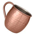 Caneca De Aço Inox Cobre 520ml - Durável E Versátil Cor Marrom