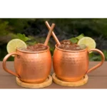 Caneca De Aço Inox Cobre 520ml - Durável E Versátil Cor Marrom