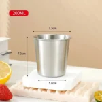 Caneca De Cerveja De Aço Inoxidável De Camada Única De 200 M