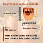 Canecas Imperio Do Cobre Imperio Do Cobre de cobre cobre forma de redonda capacidade 500mL de 2 U