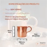 Caneca Moscow Mule 100% Cobre