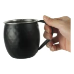 Caneca Moscow Mule Inox Preto Martelado 500ml Mundi