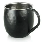 Caneca Moscow Mule Inox Preto Martelado 500ml Mundi