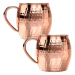 Caneca Moscow Mule Martelada Rose Gold 580ml Rosa