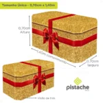 Capa De Mesa Decoração Para Festa Natal Em Tecido Veste Fácil C/elástico