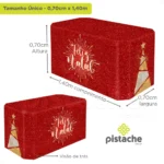 Capa De Mesa Natal Decoração De Festa 3d Tecido Sublimado Veste Fácil Com Elástico