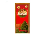 Capa De Porta Decoração Natal 0,85 X 2,10 Alta Qualidade