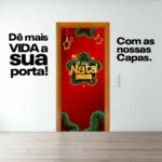 Capa De Porta Natal Decoração 0,85 X 2,10m Alta Qualidade
