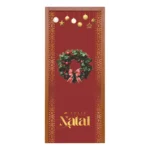 Capa De Porta Natal Decoração De Casa 0,85mx2,10m C/ Elástic