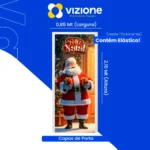 Capa De Porta Decoração Natalina Veste C/elástico 0,85x2,10m