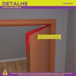 Capa De Porta Natalino Painel Decorativo Papai Noel Em Tecido 0,85x2,10m C/Elástico